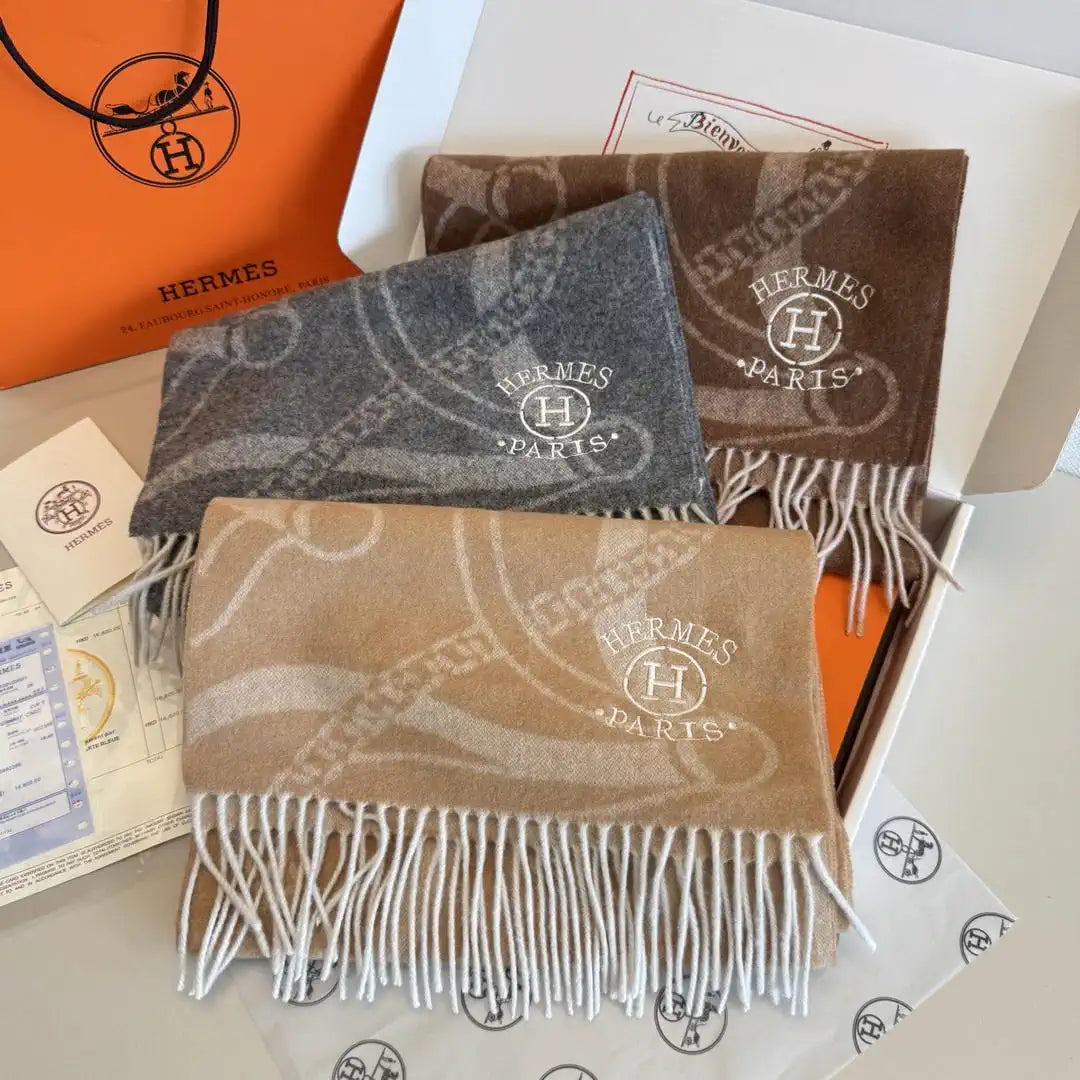 HermesDouble-sided jacquard  Scarves Fashion  Scarf H22857