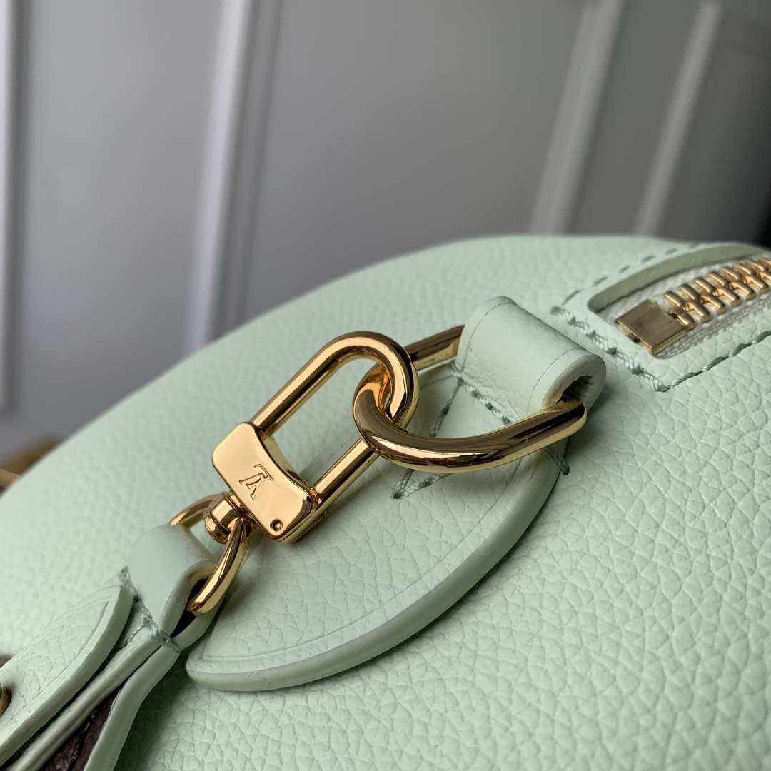 LV M24605 Louis Vuitton SPEEDY 18 LV&I Calf Leather Handbag Matcha Green - Default Title - View 4