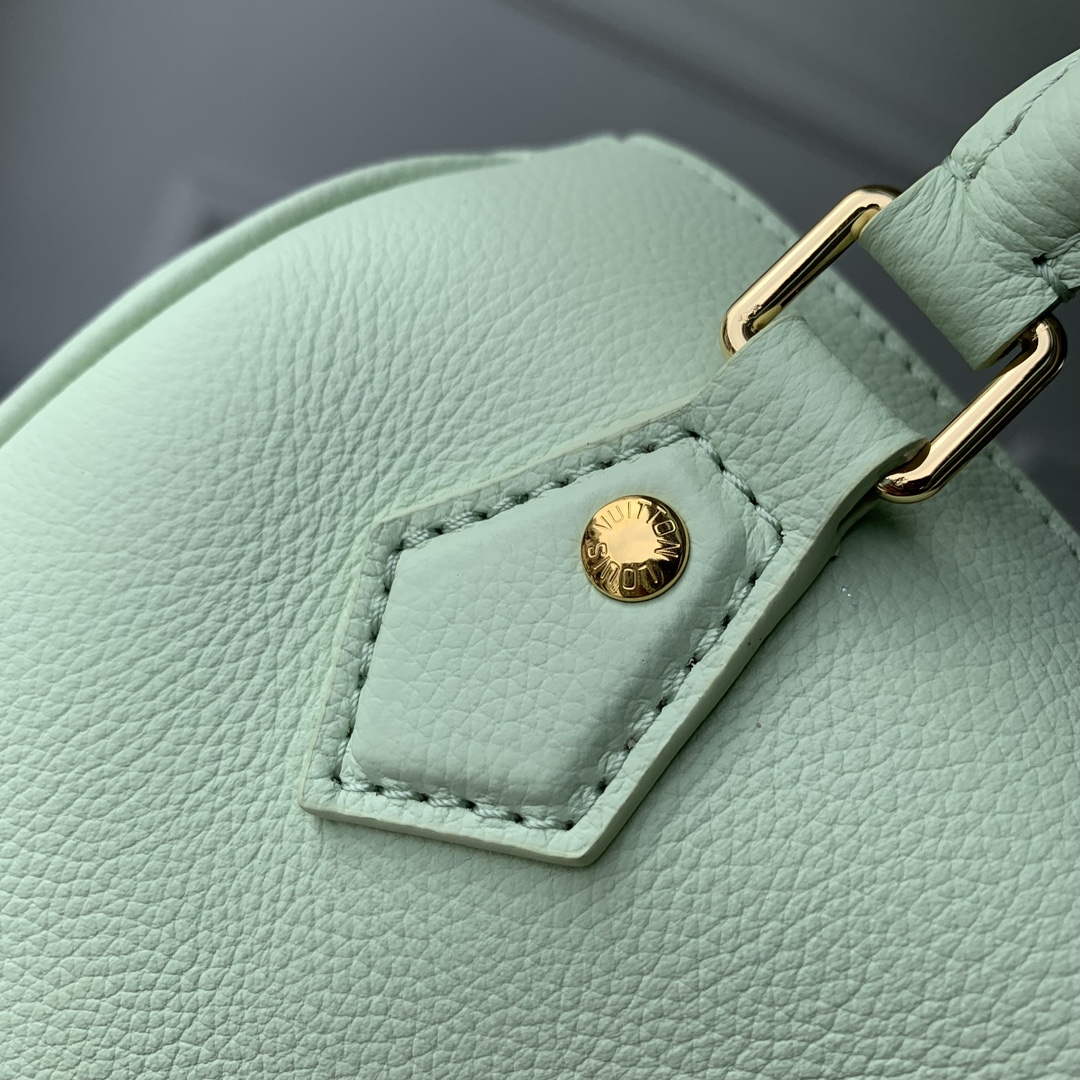 LV M24605 Louis Vuitton SPEEDY 18 LV&I Calf Leather Handbag Matcha Green - Default Title - View 7