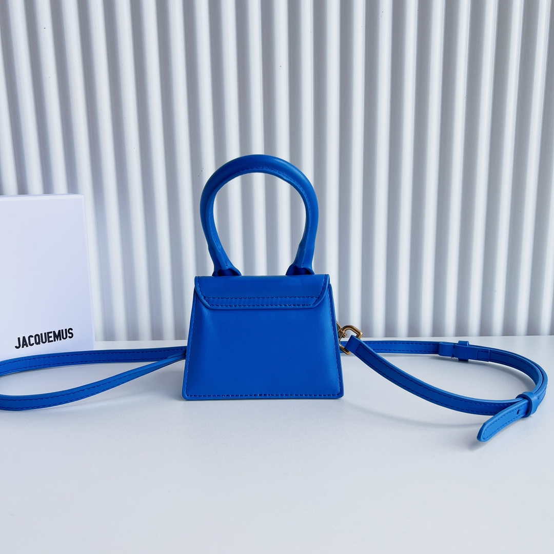 Jacquemus 213BA001 Le Chiquito Signature leather mini handbag Blue - Default Title - View 4