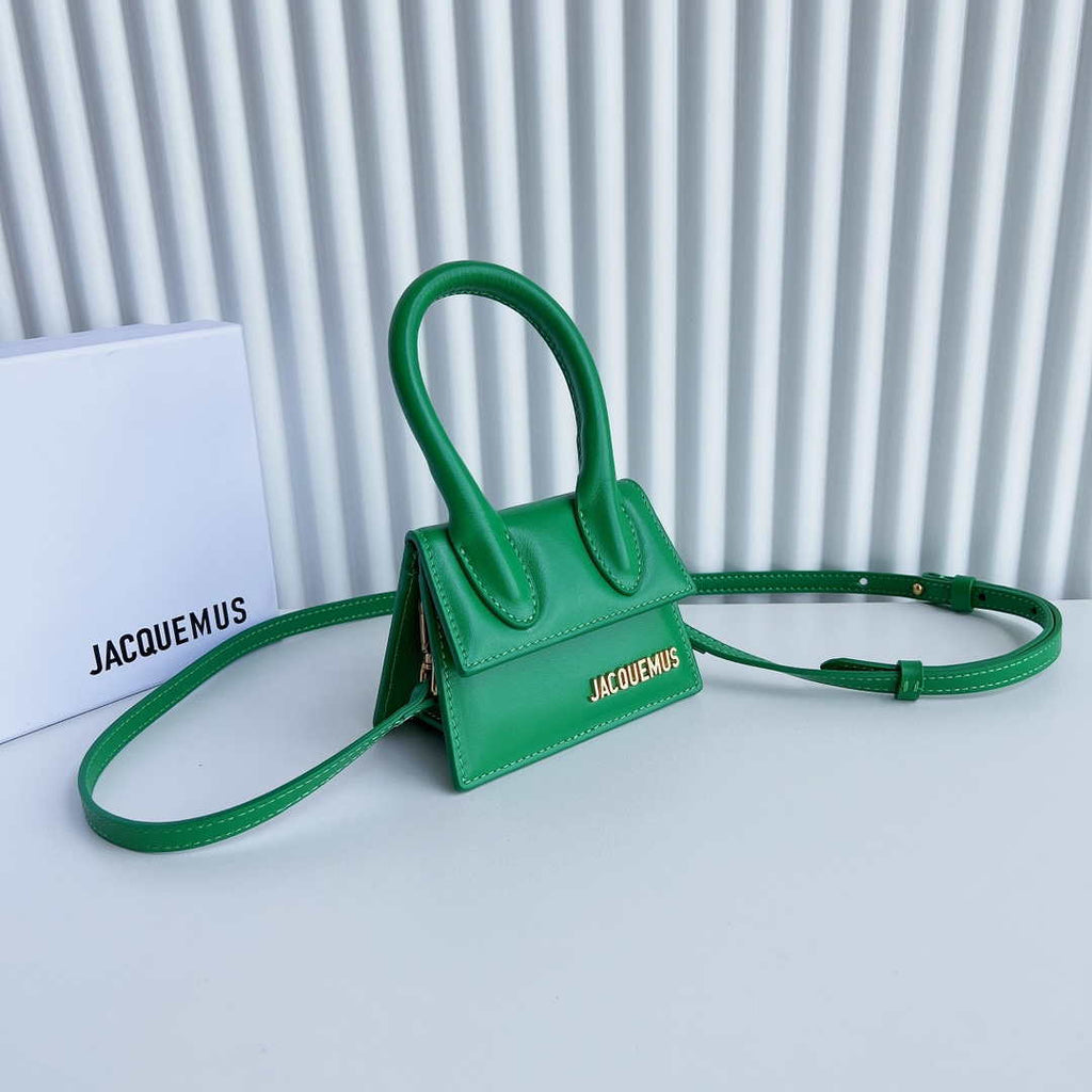 Jacquemus 213BA001 Le Chiquito Signature leather mini handbag Green