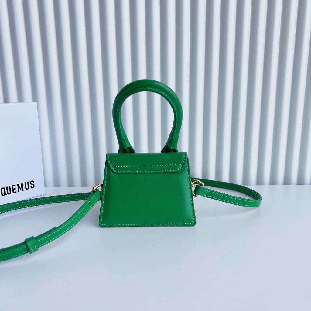 Jacquemus 213BA001 Le Chiquito Signature leather mini handbag Green