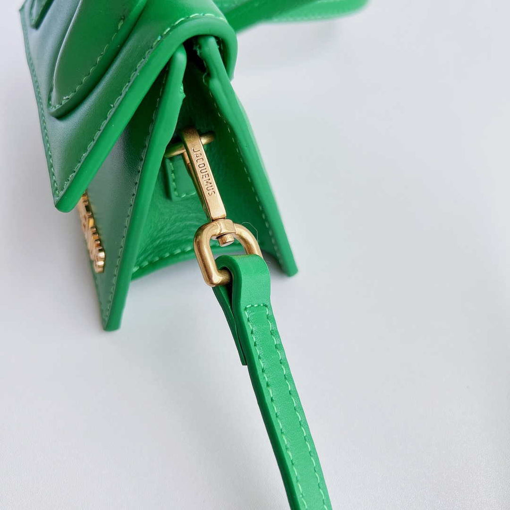 Jacquemus 213BA001 Le Chiquito Signature leather mini handbag Green