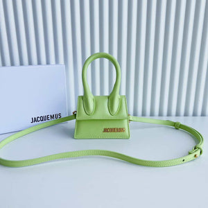 Jacquemus 213BA001 Le Chiquito Signature leather mini handbag Lemon Green - Default Title - View 1