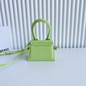 Jacquemus 213BA001 Le Chiquito Signature leather mini handbag Lemon Green - Default Title - View 4