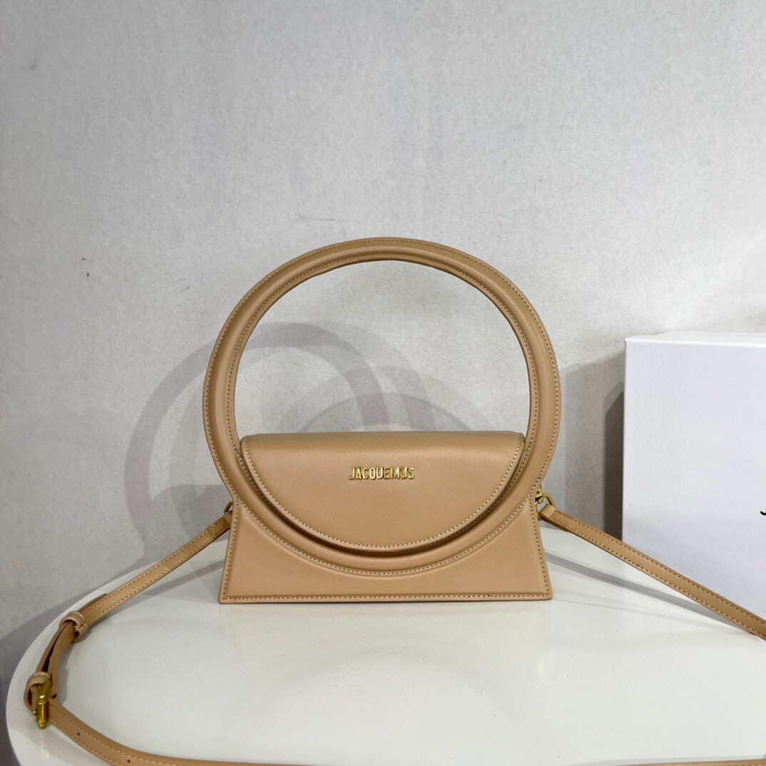 Jacquemus 213BA003 Le sac Rond Circle purse Apricot - Default Title - View 1