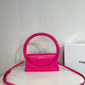 Jacquemus 213BA003 Le sac Rond Circle purse Rose Red