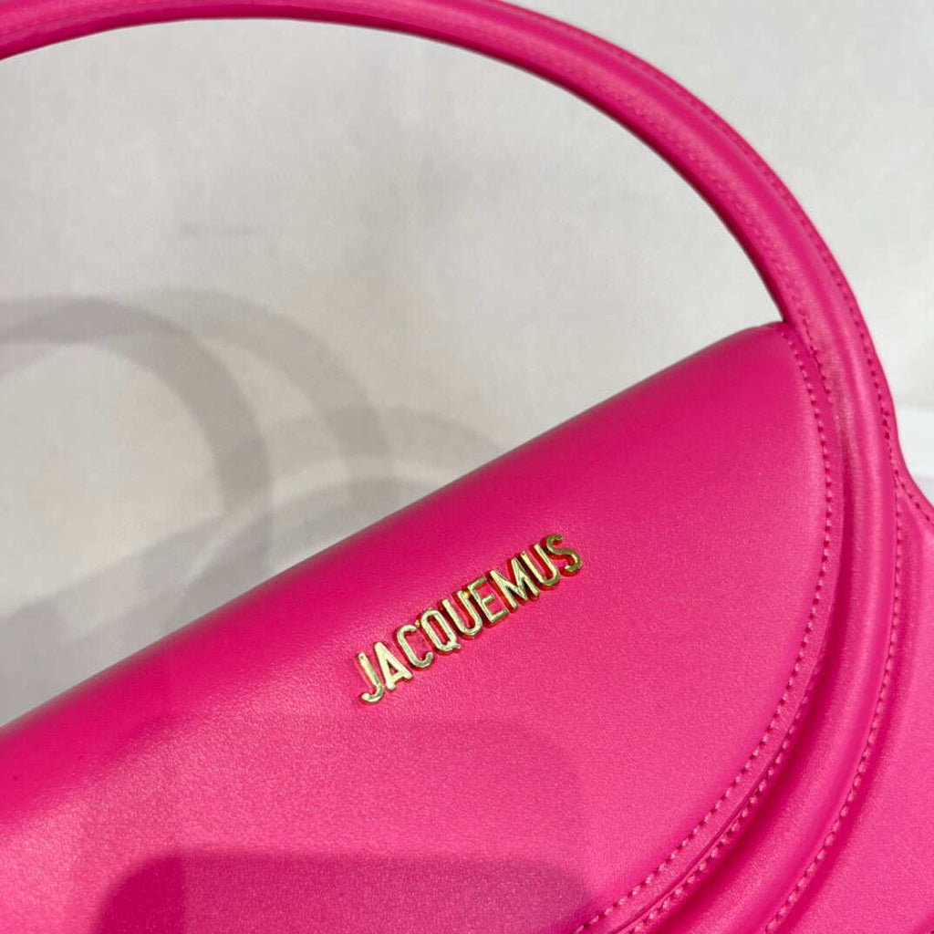 Jacquemus 213BA003 Le sac Rond Circle purse Rose Red