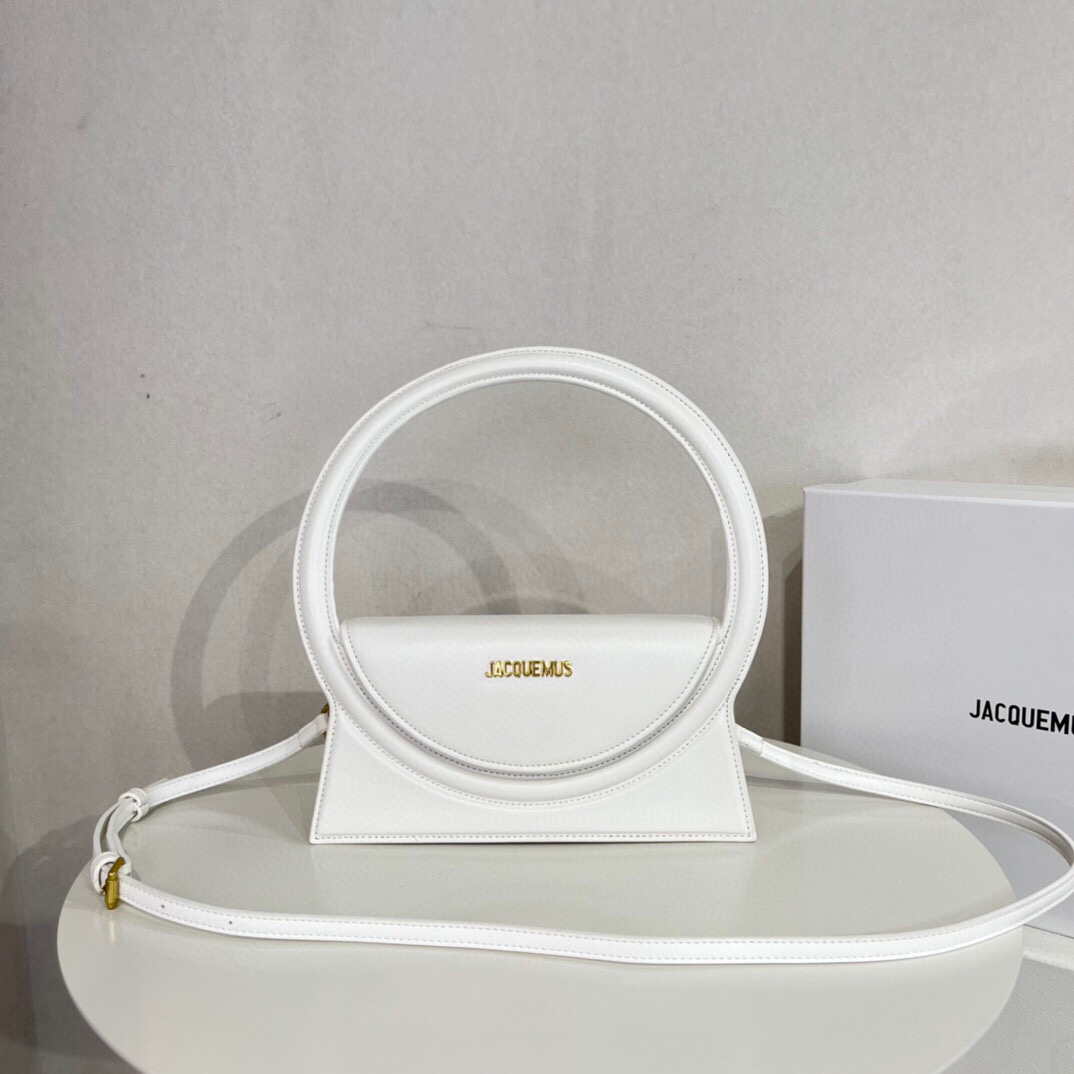 Jacquemus 213BA003 Le sac Rond Circle purse White - Default Title - View 1