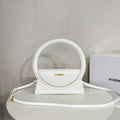 Jacquemus 213BA003 Le sac Rond Circle purse White