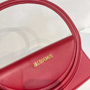 Jacquemus 213BA003 Le sac Rond Circle purse Wine Red - Default Title - View 5