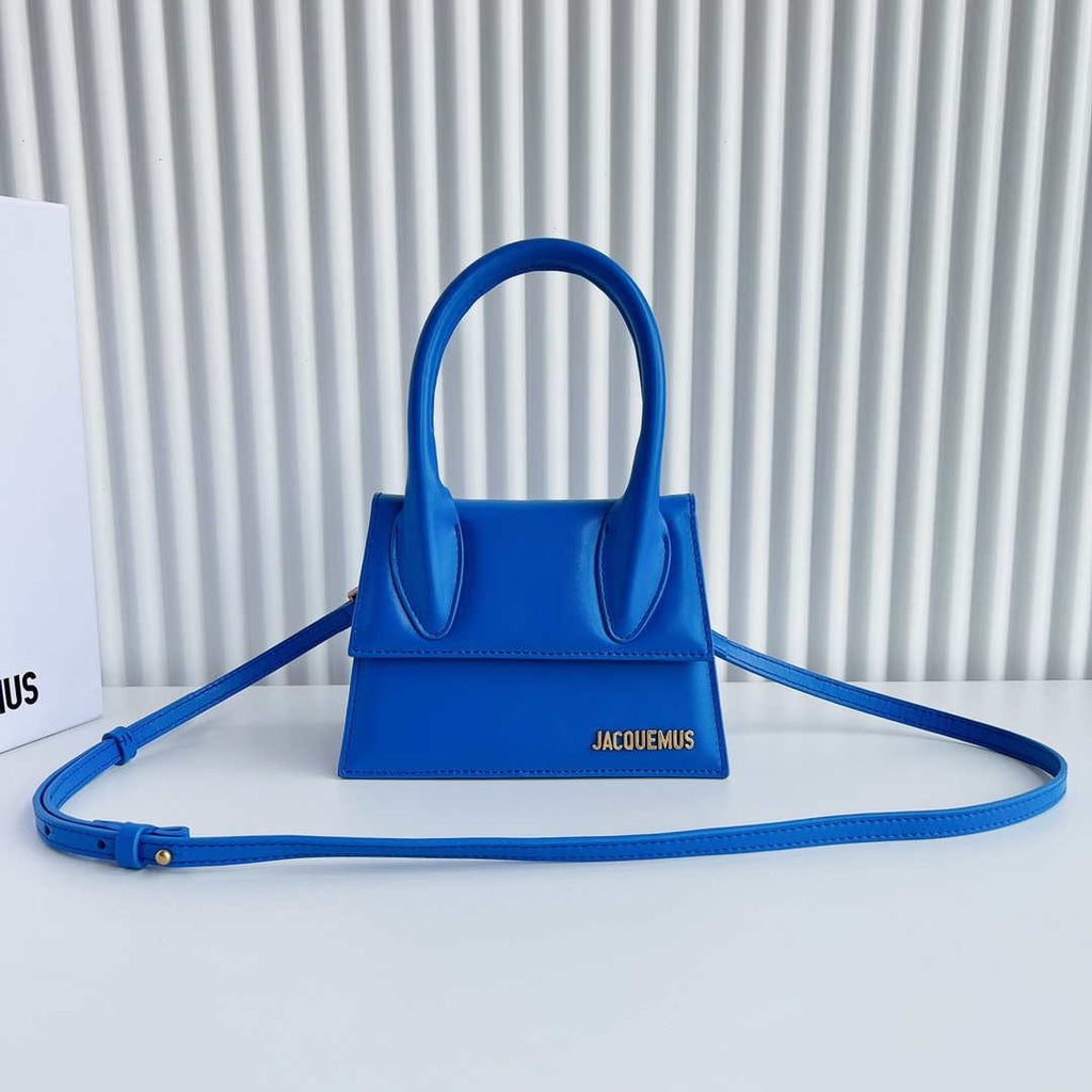 Jacquemus 222553 Blue 'Le Chiquito Moyen' Bag