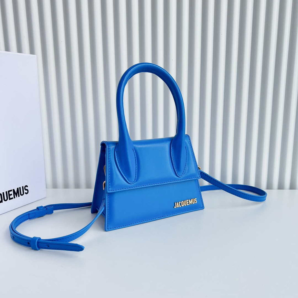 Jacquemus 222553 Blue 'Le Chiquito Moyen' Bag