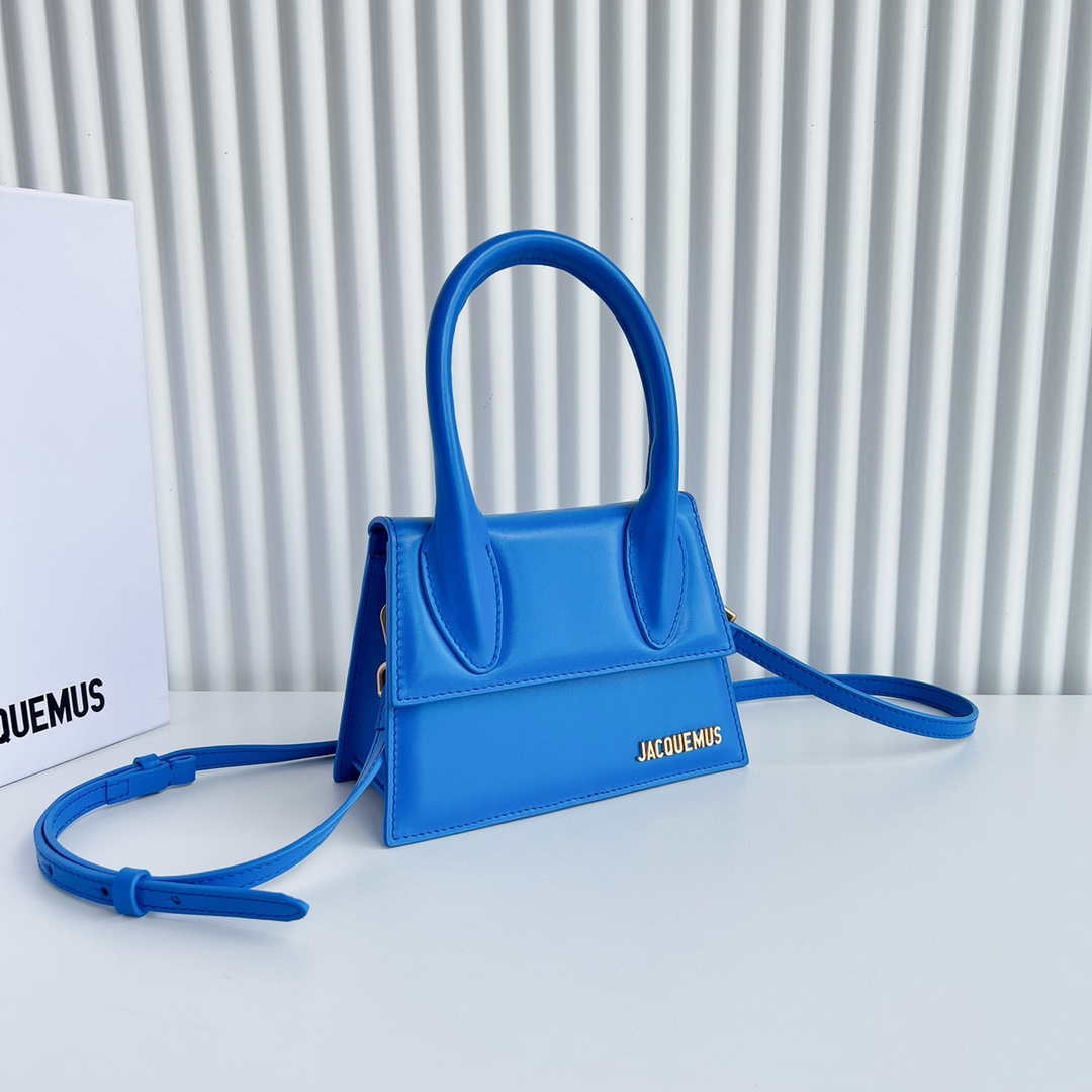 Jacquemus 222553 Blue 'Le Chiquito Moyen' Bag