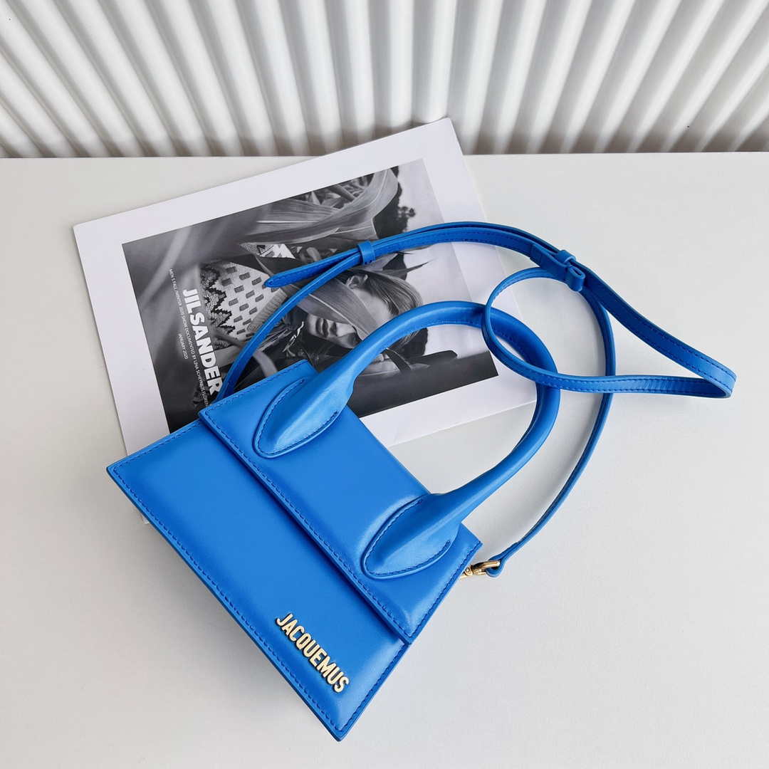 Jacquemus 222553 Blue 'Le Chiquito Moyen' Bag