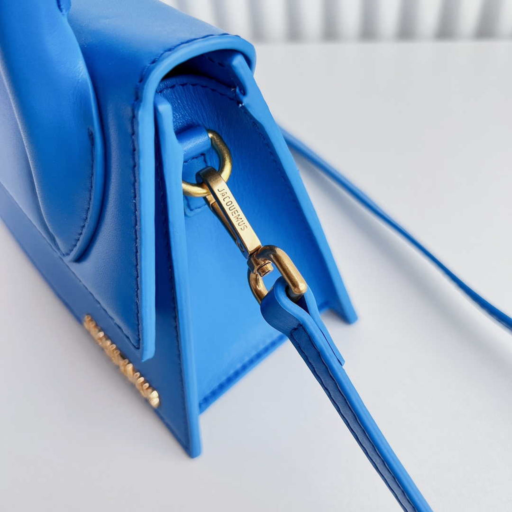 Jacquemus 222553 Blue 'Le Chiquito Moyen' Bag