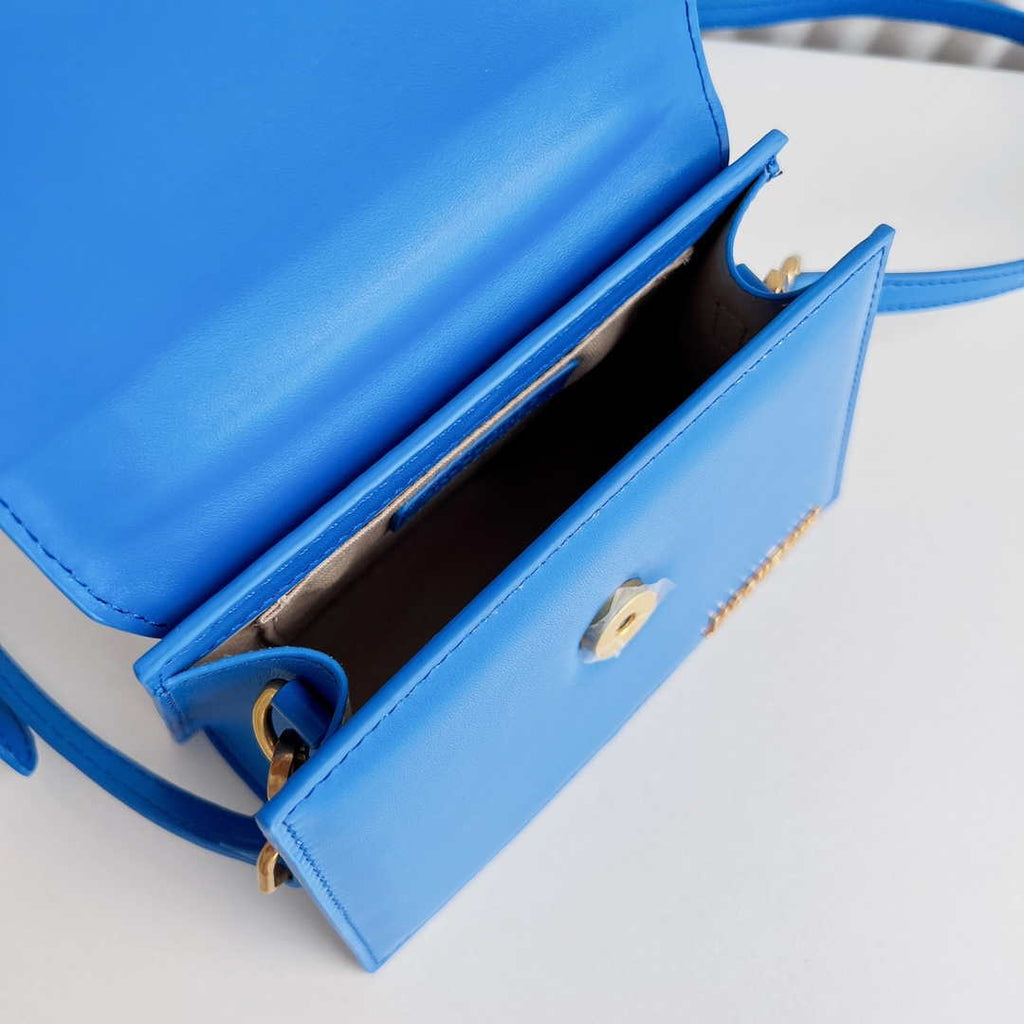 Jacquemus 222553 Blue 'Le Chiquito Moyen' Bag