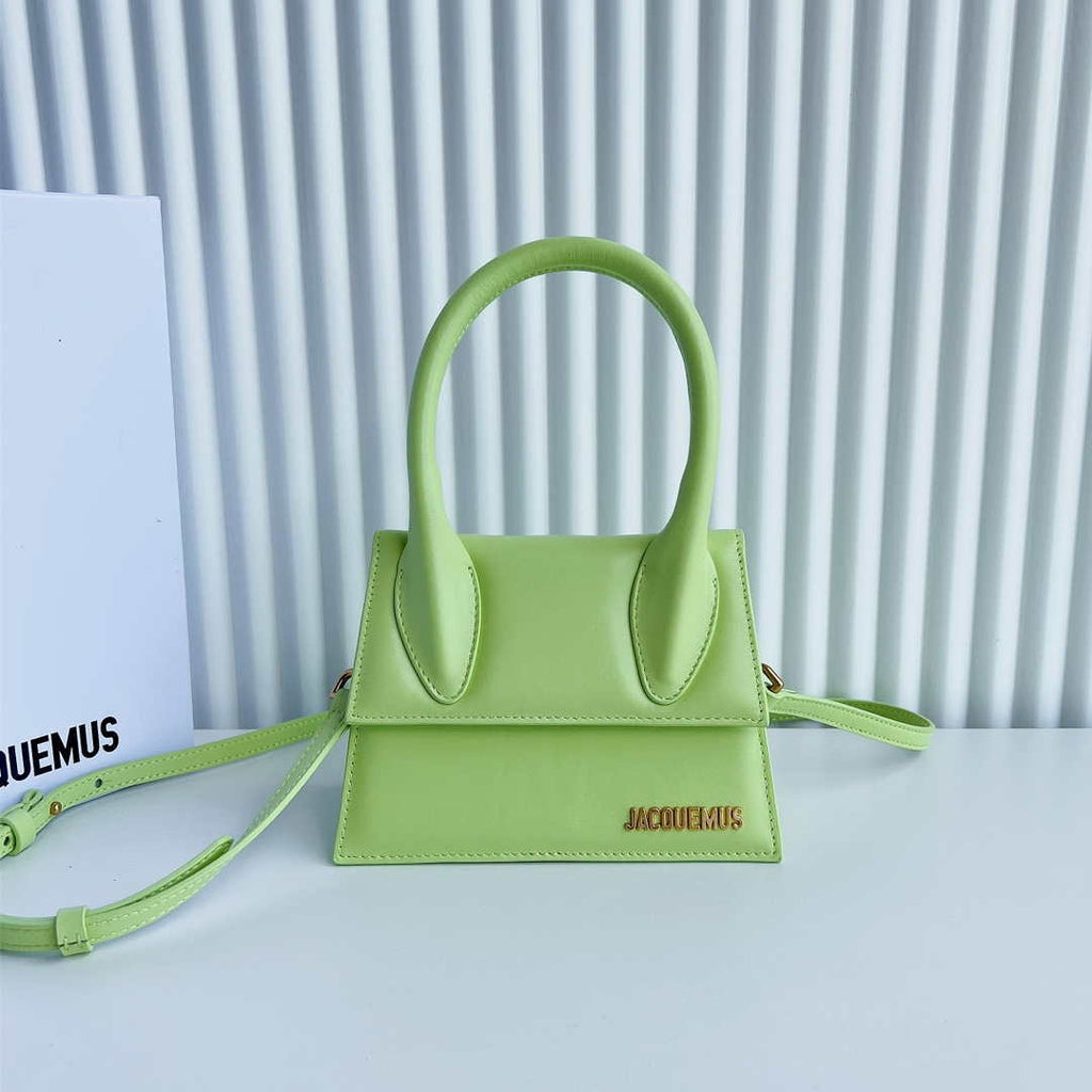 Jacquemus 222553 Lemon Green 'Le Chiquito Moyen' Bag