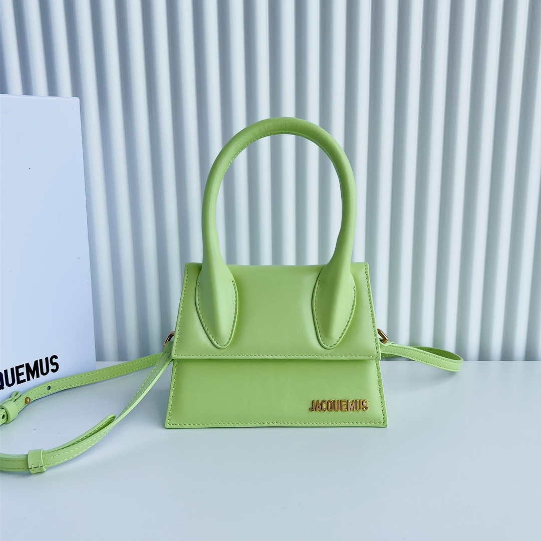 Jacquemus 222553 Lemon Green 'Le Chiquito Moyen' Bag