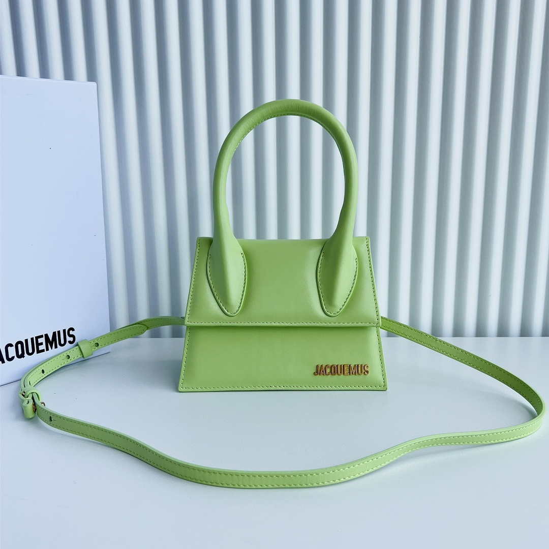 Jacquemus 222553 Lemon Green 'Le Chiquito Moyen' Bag