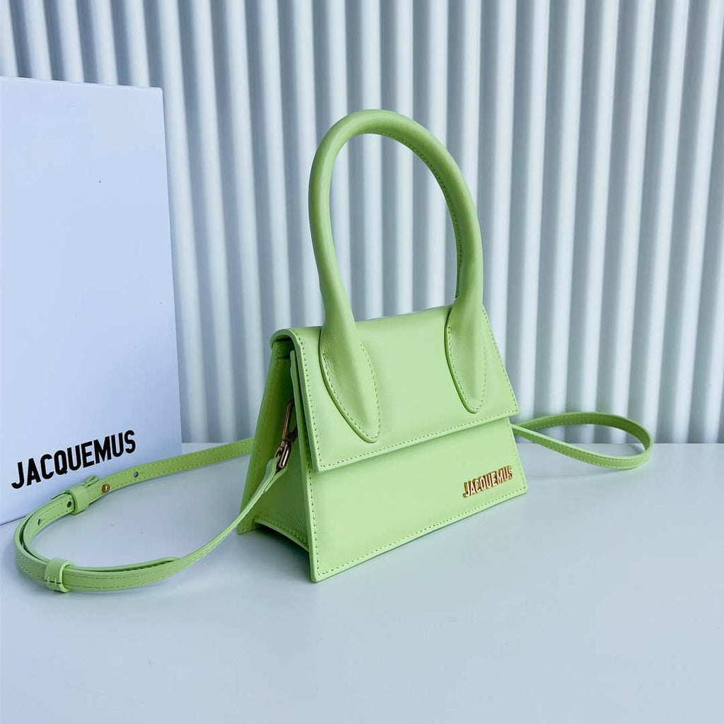 Jacquemus 222553 Lemon Green 'Le Chiquito Moyen' Bag