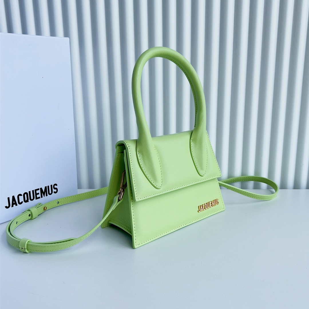 Jacquemus 222553 Lemon Green 'Le Chiquito Moyen' Bag