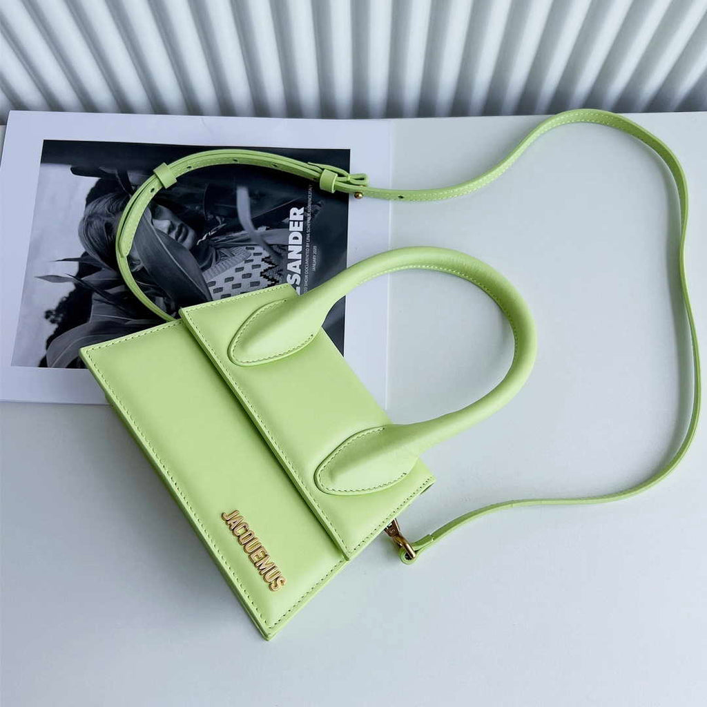 Jacquemus 222553 Lemon Green 'Le Chiquito Moyen' Bag