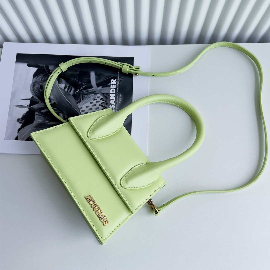 Jacquemus 222553 Lemon Green 'Le Chiquito Moyen' Bag