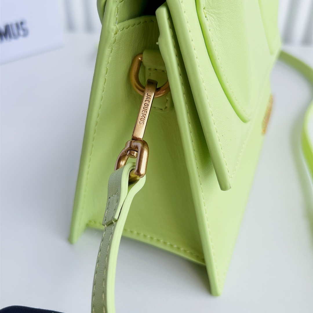 Jacquemus 222553 Lemon Green 'Le Chiquito Moyen' Bag