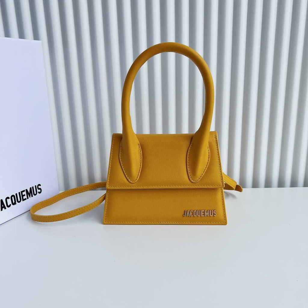 Jacquemus 222553 Yellow 'Le Chiquito Moyen' Bag