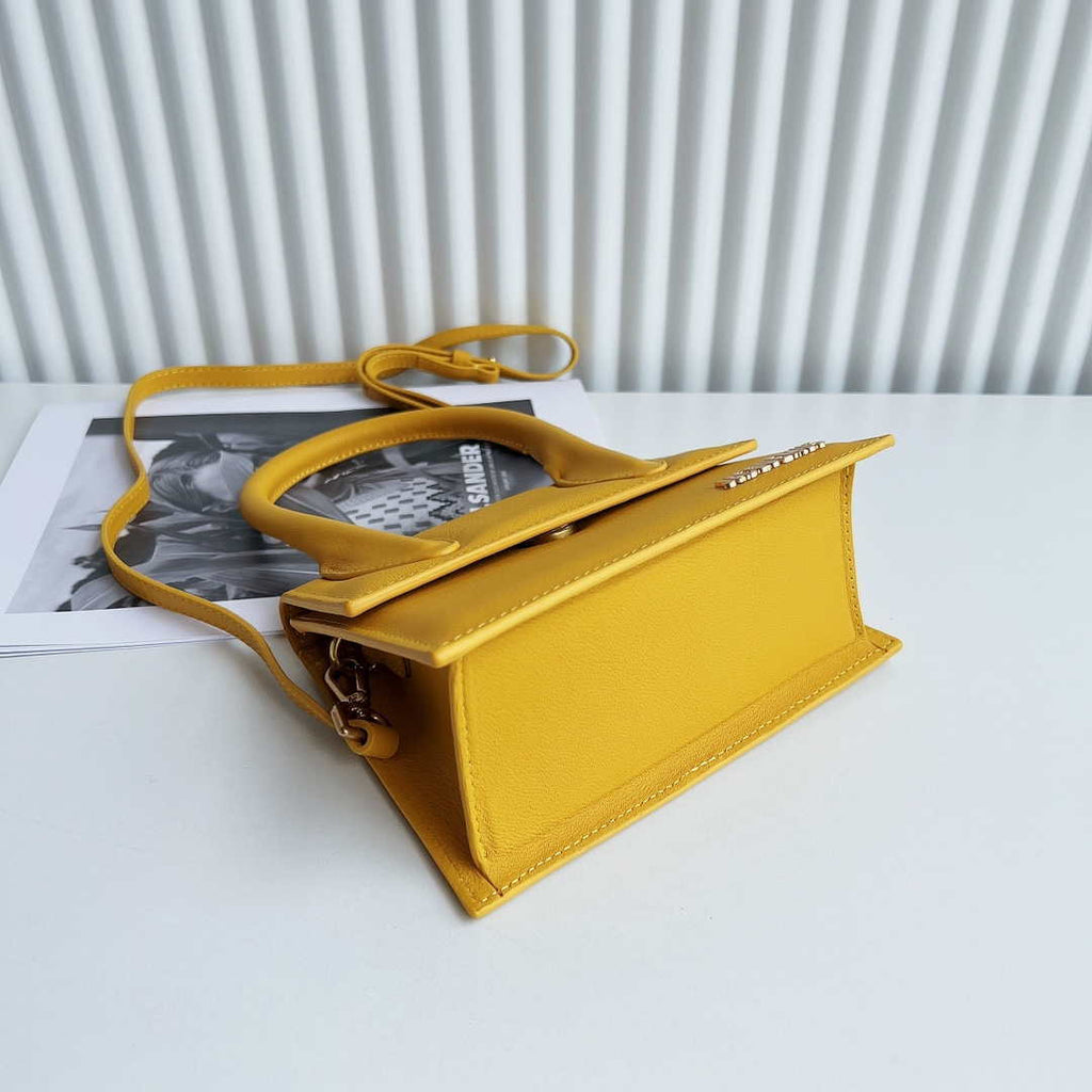 Jacquemus 222553 Yellow 'Le Chiquito Moyen' Bag