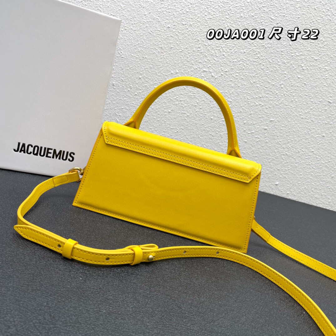 Jacquemus Le Chiquito long 213BA004 Yellow Long signature handbag