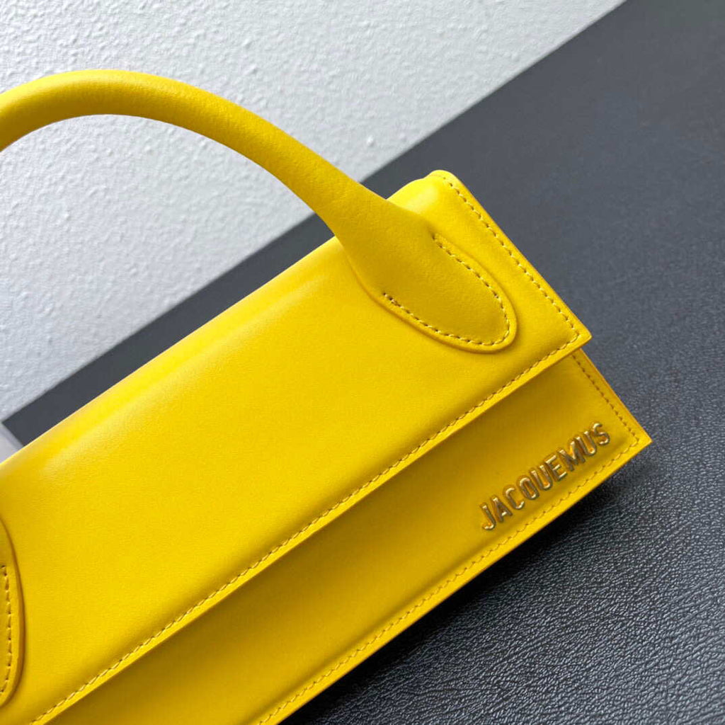 Jacquemus Le Chiquito long 213BA004 Yellow Long signature handbag