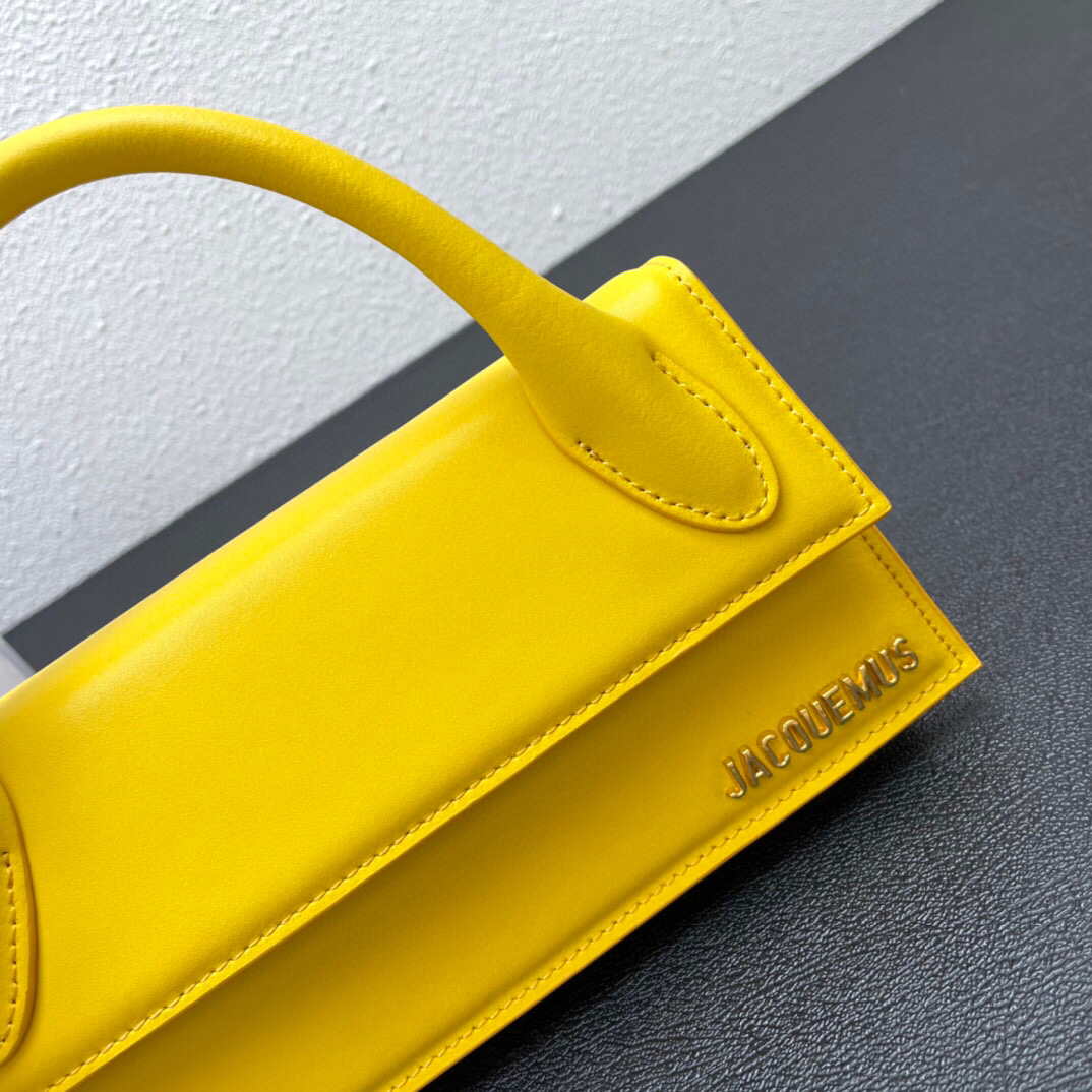 Jacquemus Le Chiquito long 213BA004 Yellow Long signature handbag