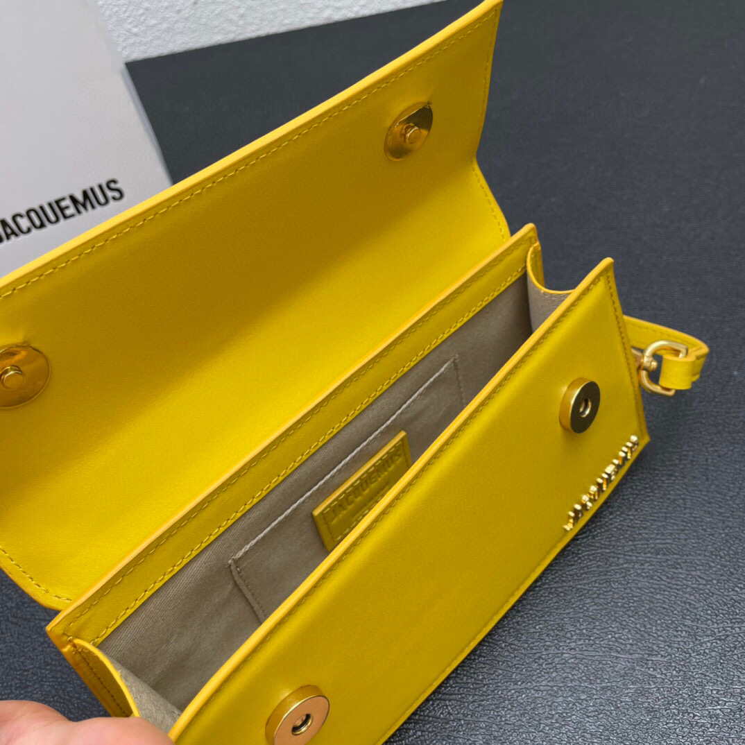 Jacquemus Le Chiquito long 213BA004 Yellow Long signature handbag