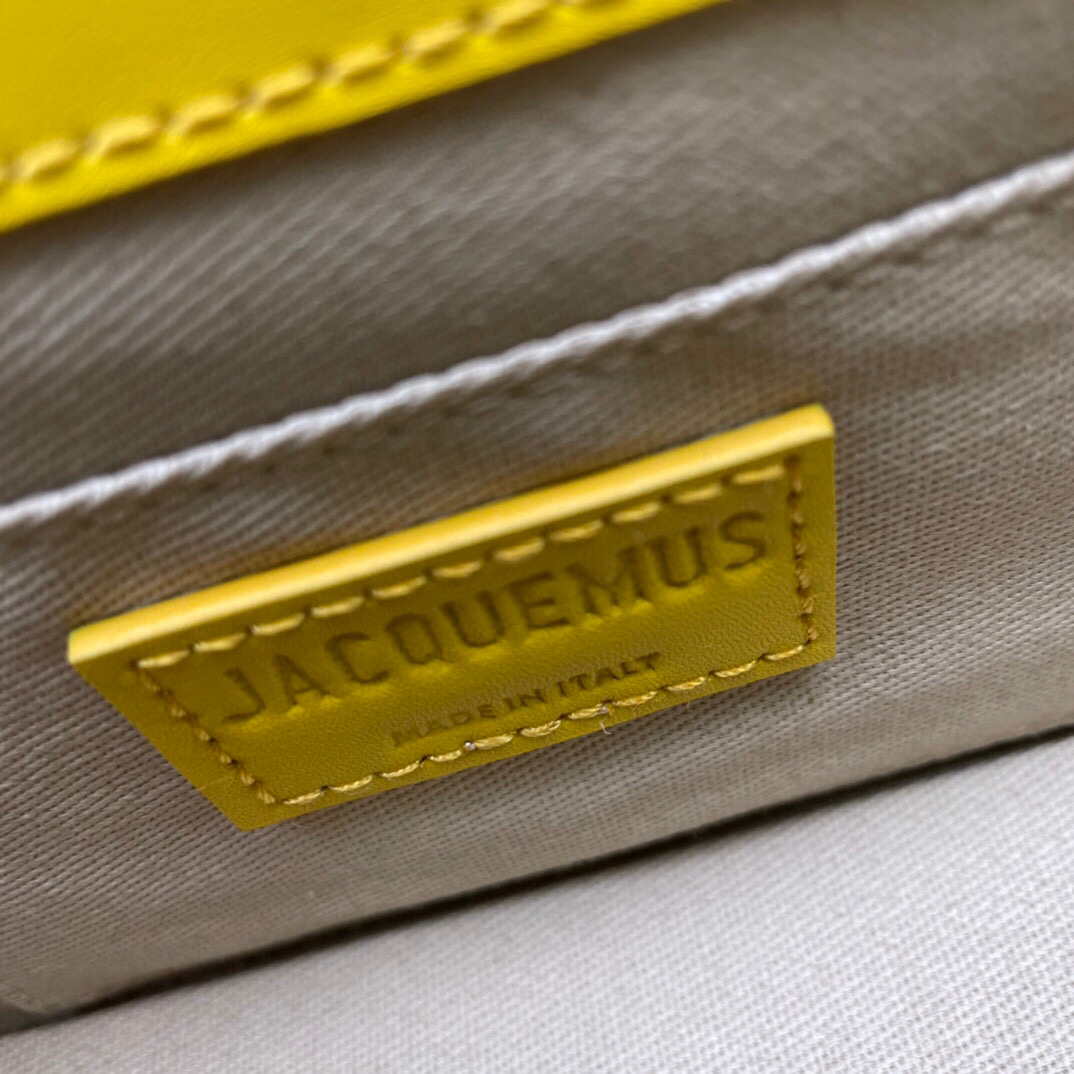 Jacquemus Le Chiquito long 213BA004 Yellow Long signature handbag
