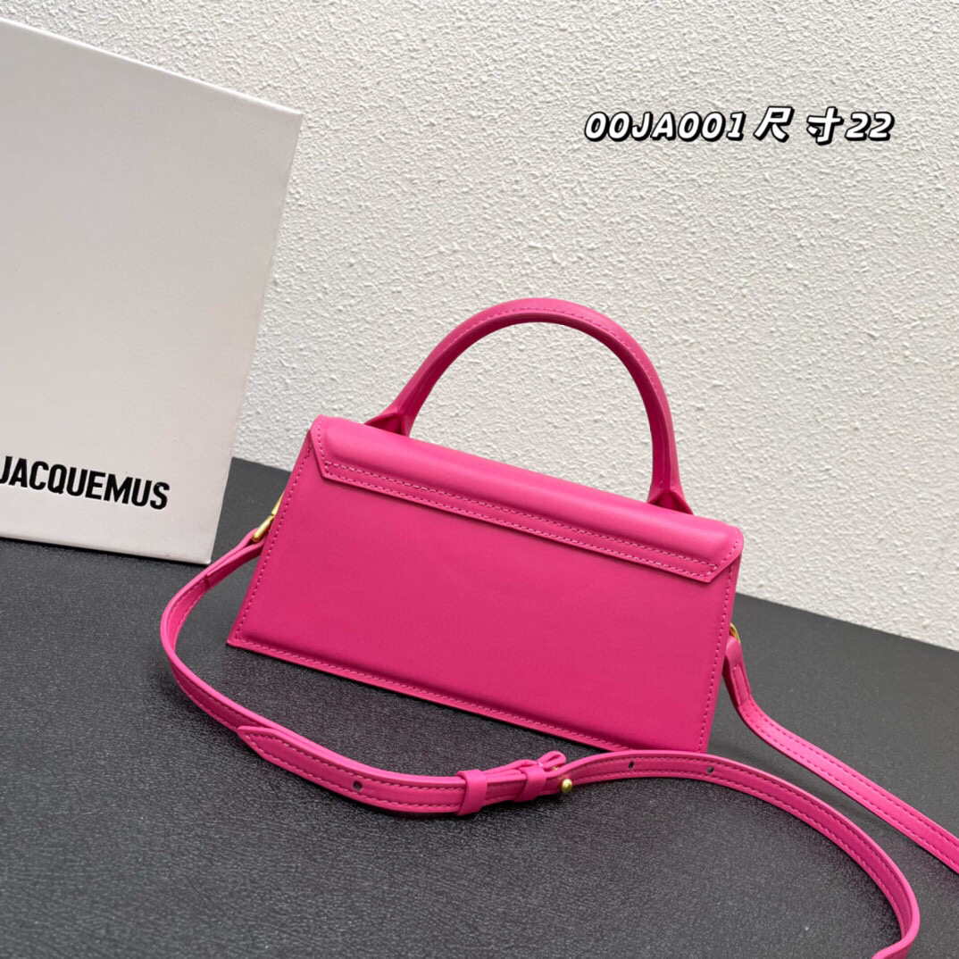 Jacquemus Le Chiquito long 213BA004 Long signature handbag Rose Red