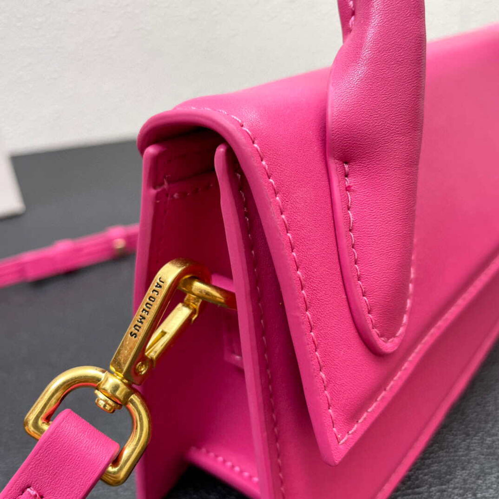 Jacquemus Le Chiquito long 213BA004 Long signature handbag Rose Red