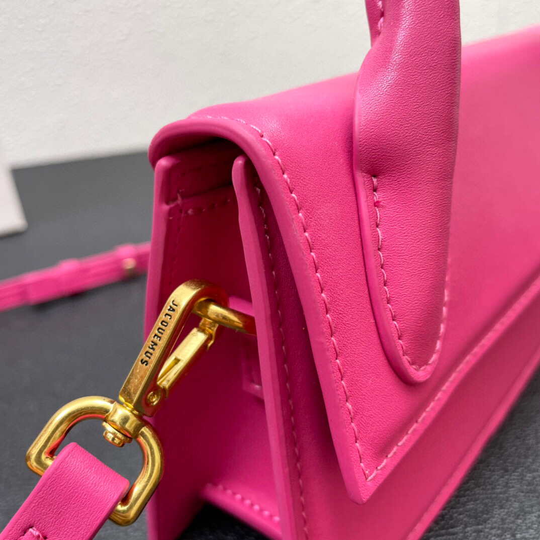 Jacquemus Le Chiquito long 213BA004 Long signature handbag Rose Red