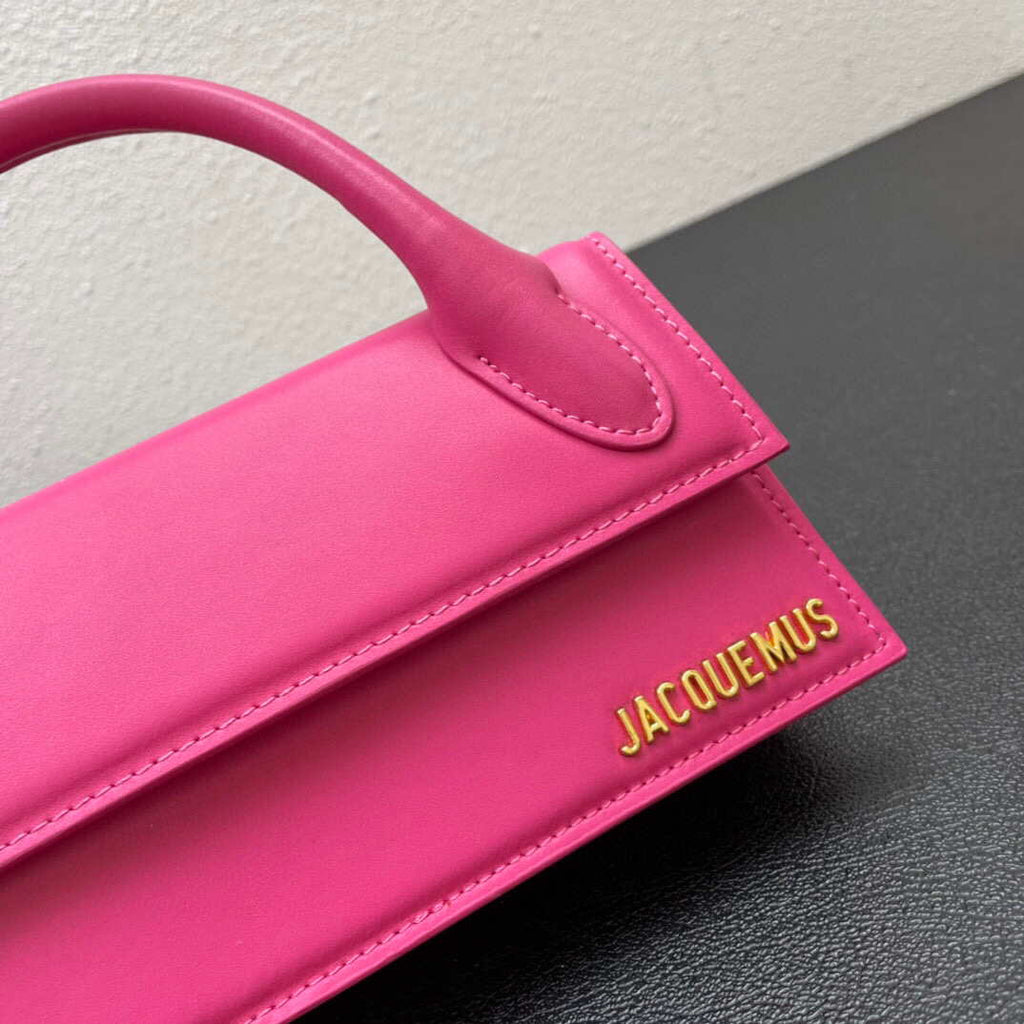 Jacquemus Le Chiquito long 213BA004 Long signature handbag Rose Red
