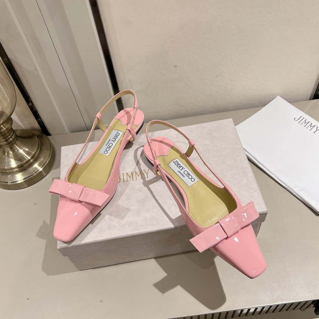Jimmy Choo 24S ADALEE Bowknot Sling Back Sandals J10091