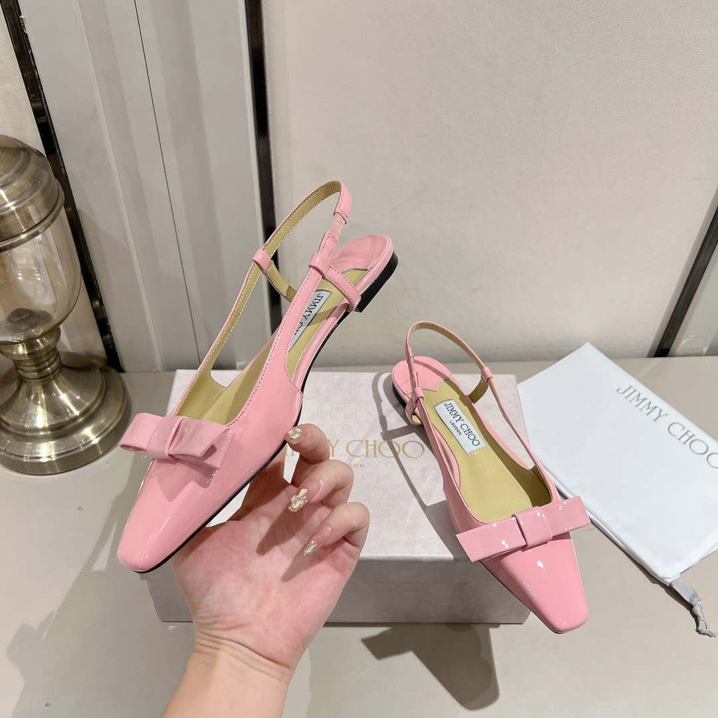 Jimmy Choo 24S ADALEE Bowknot Sling Back Sandals J10091