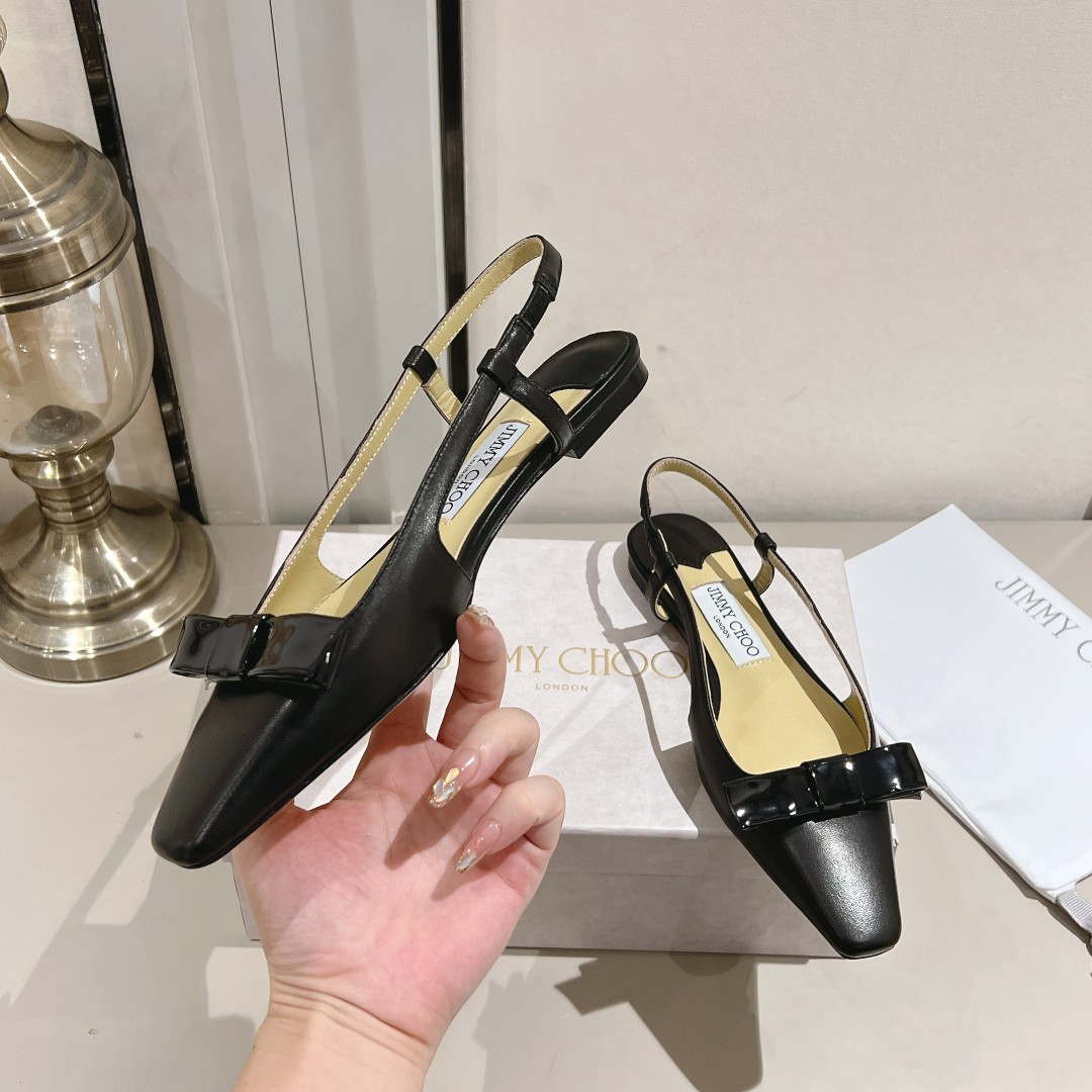 Jimmy Choo 24S ADALEE Bowknot Sling Back Sandals J10091