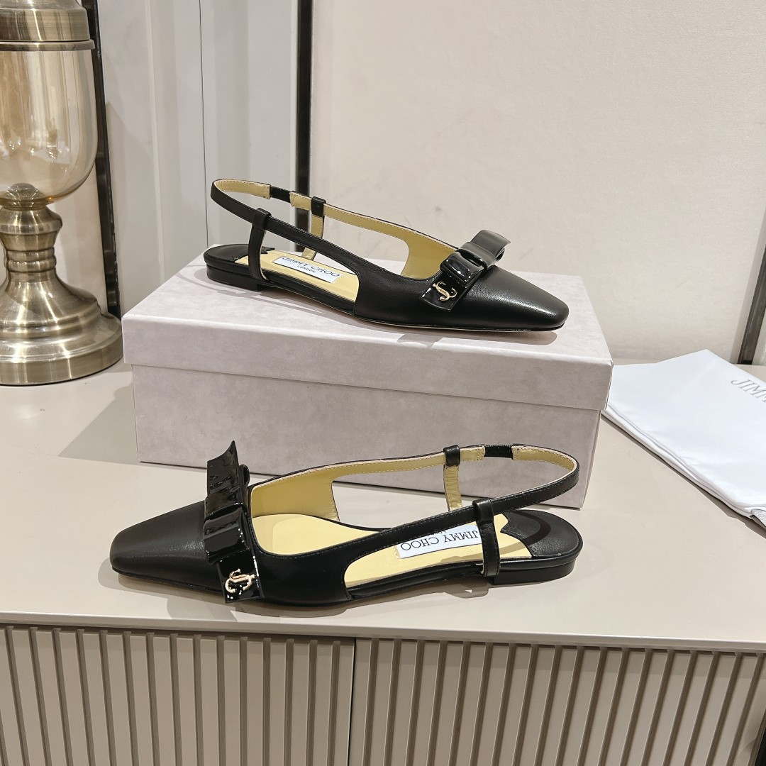 Jimmy Choo 24S ADALEE Bowknot Sling Back Sandals J10091