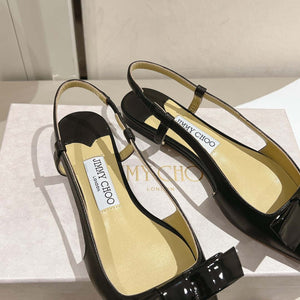 Jimmy Choo 24S ADALEE Bowknot Sling Back Sandals J10091 - Fmale-Euro 35=US 4 / black - View 16