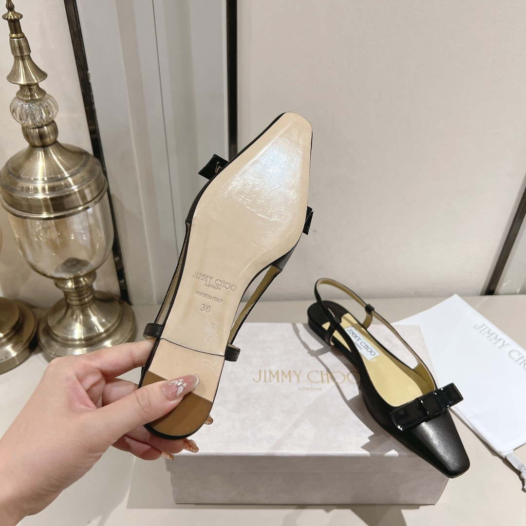 Jimmy Choo 24S ADALEE Bowknot Sling Back Sandals J10091