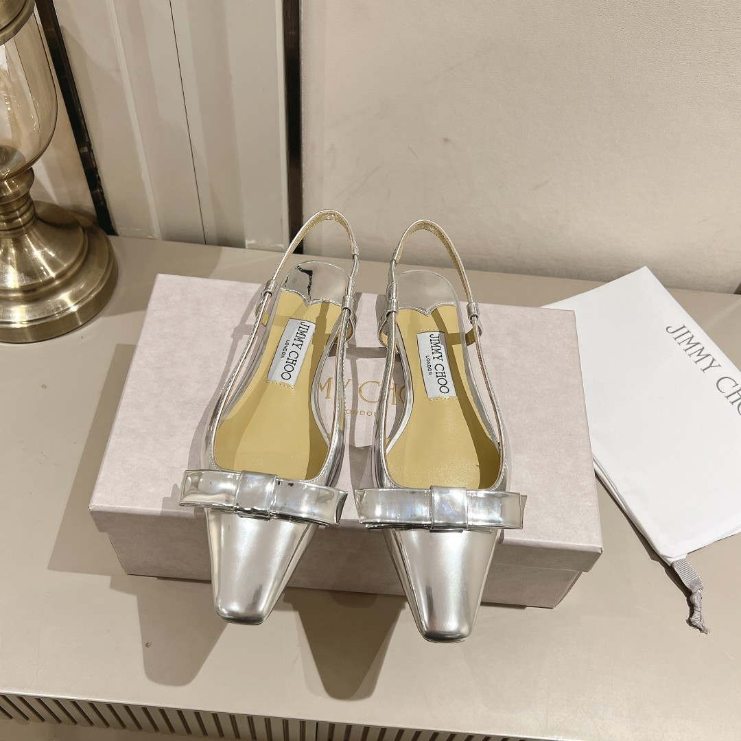 Jimmy Choo 24S ADALEE Bowknot Sling Back Sandals J10091