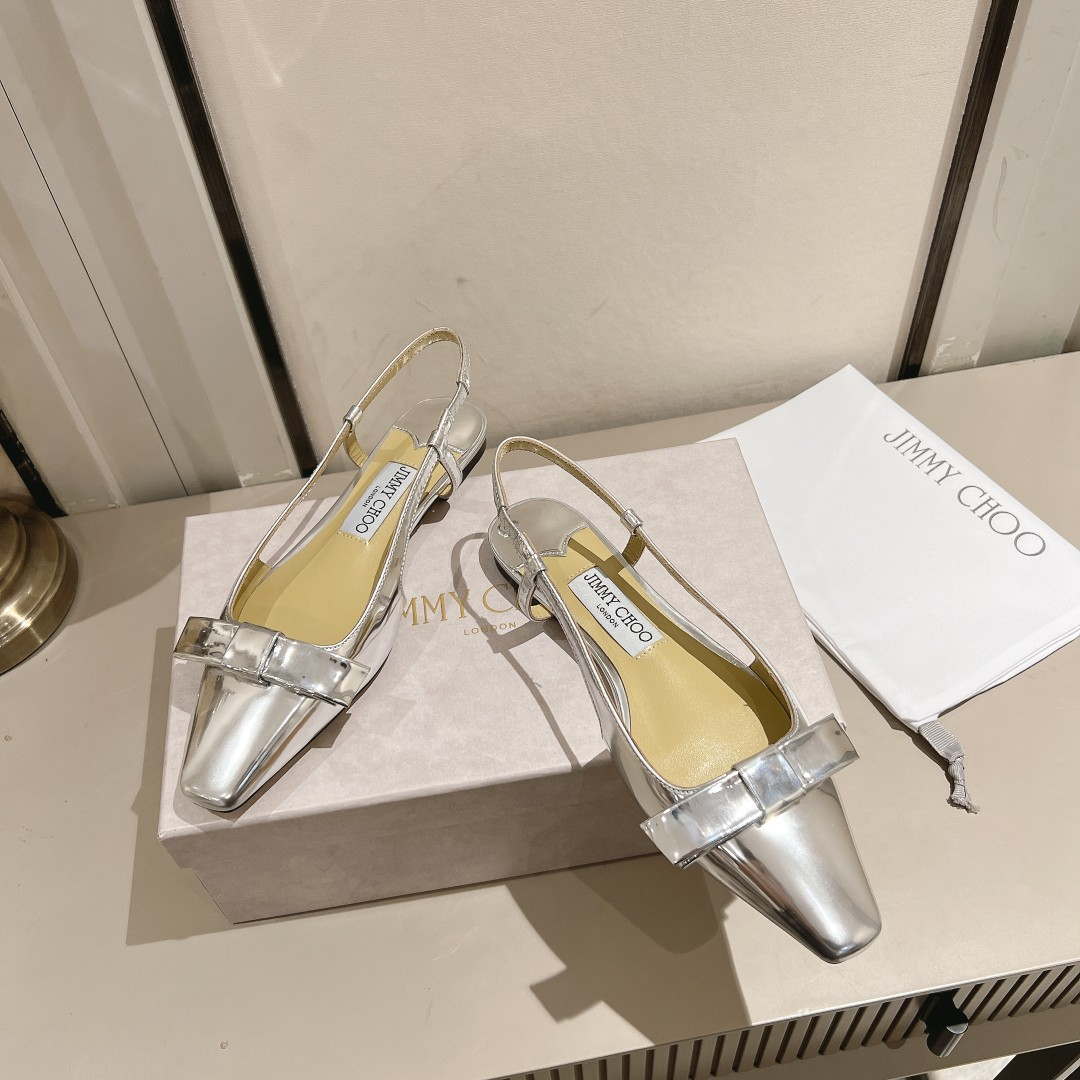 Jimmy Choo 24S ADALEE Bowknot Sling Back Sandals J10091