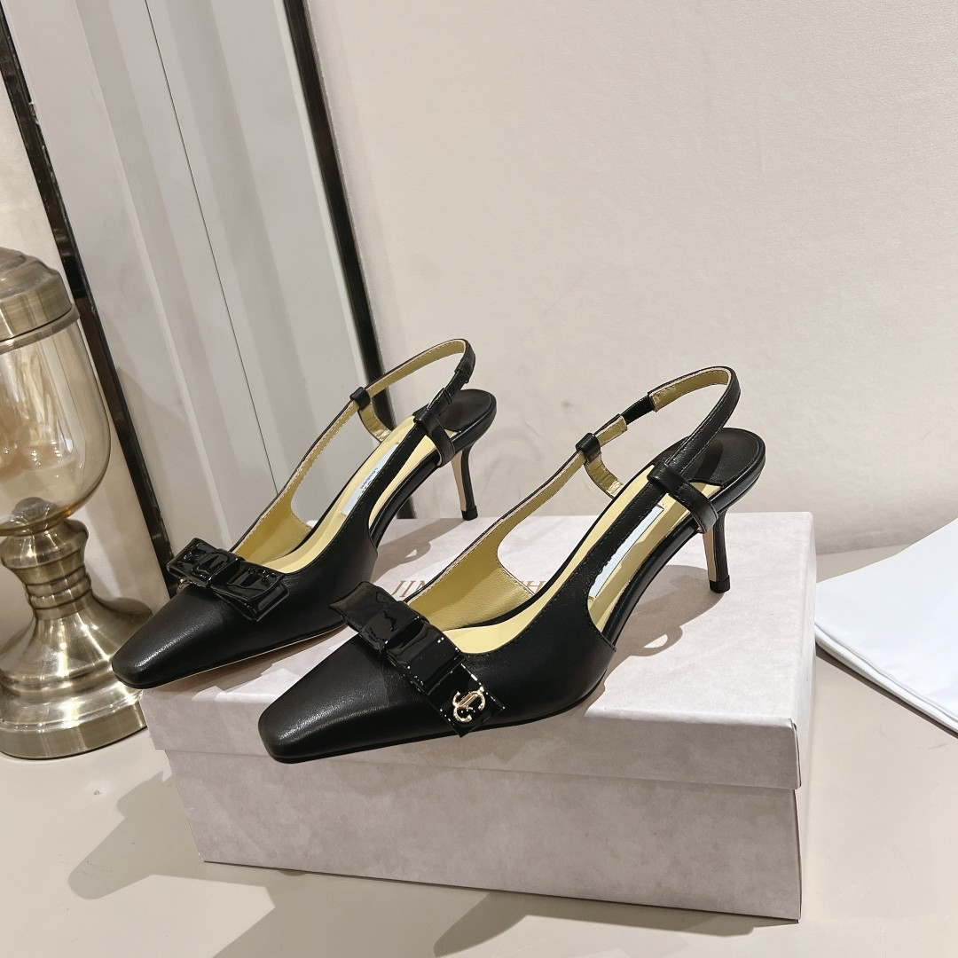 Jimmy Choo 24S ADALEE Bowknot Sling Back Sandals 65mm J10092