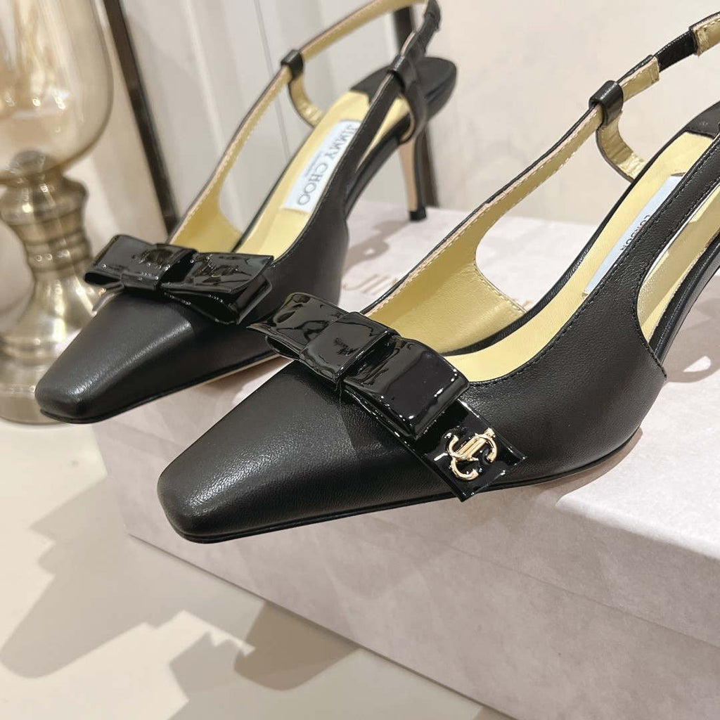 Jimmy Choo 24S ADALEE Bowknot Sling Back Sandals 65mm J10092